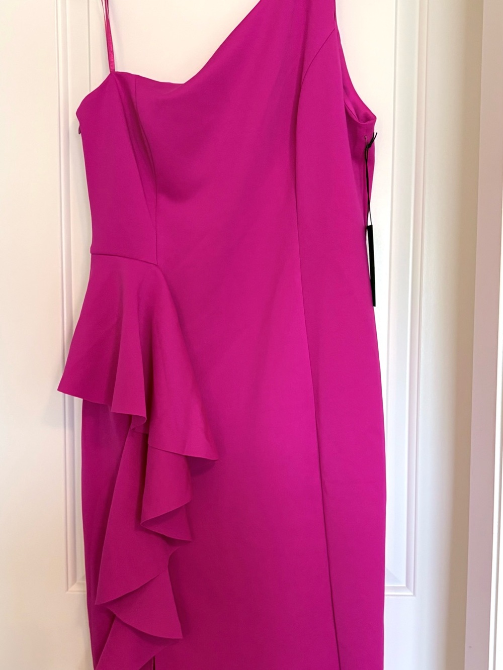 Rachel Zoe One-Shoulder Ruffle Dress - Picture 2 of 6
